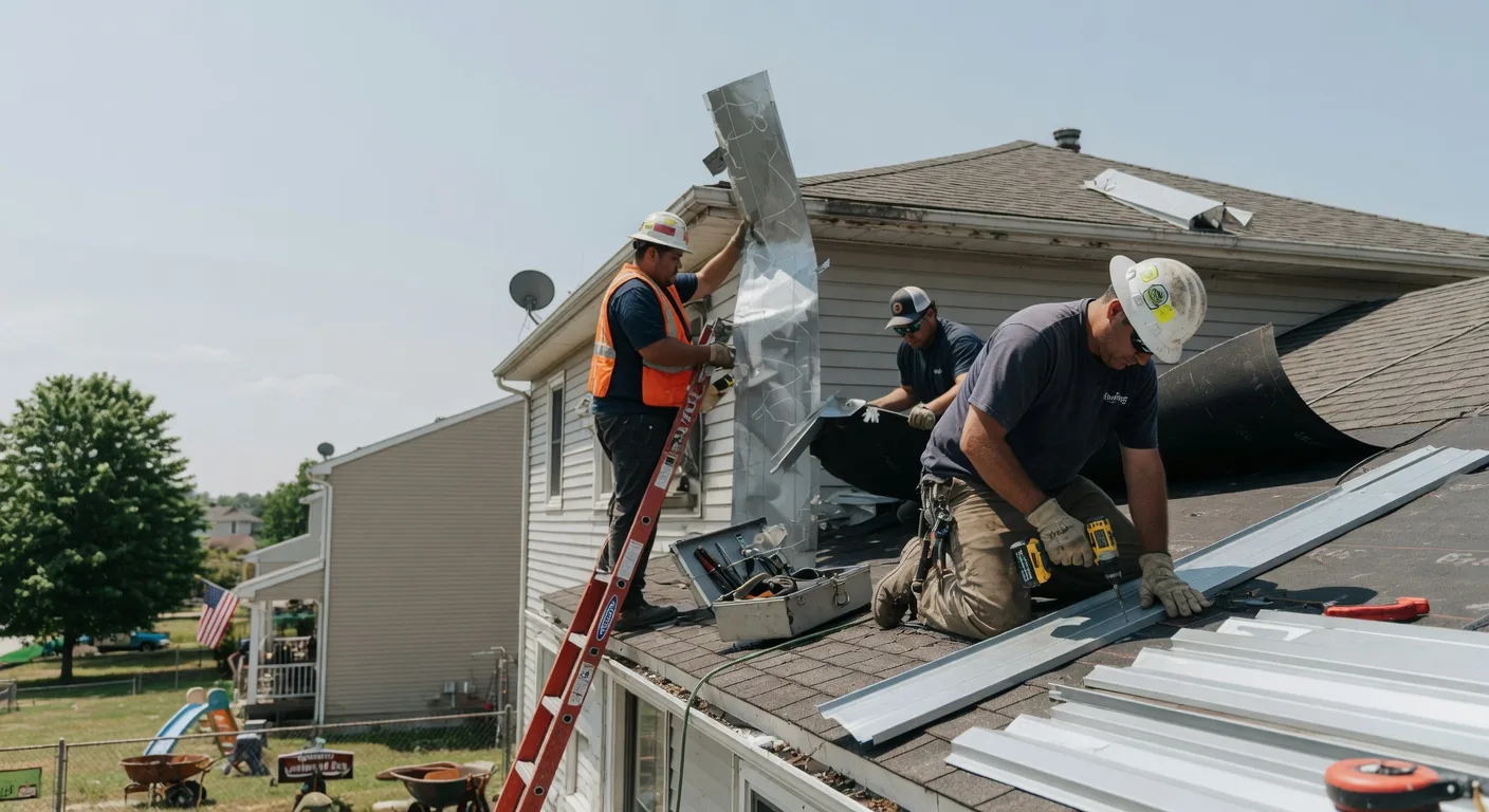 Storm Damage Metal Roof Repair in Mayville, NY